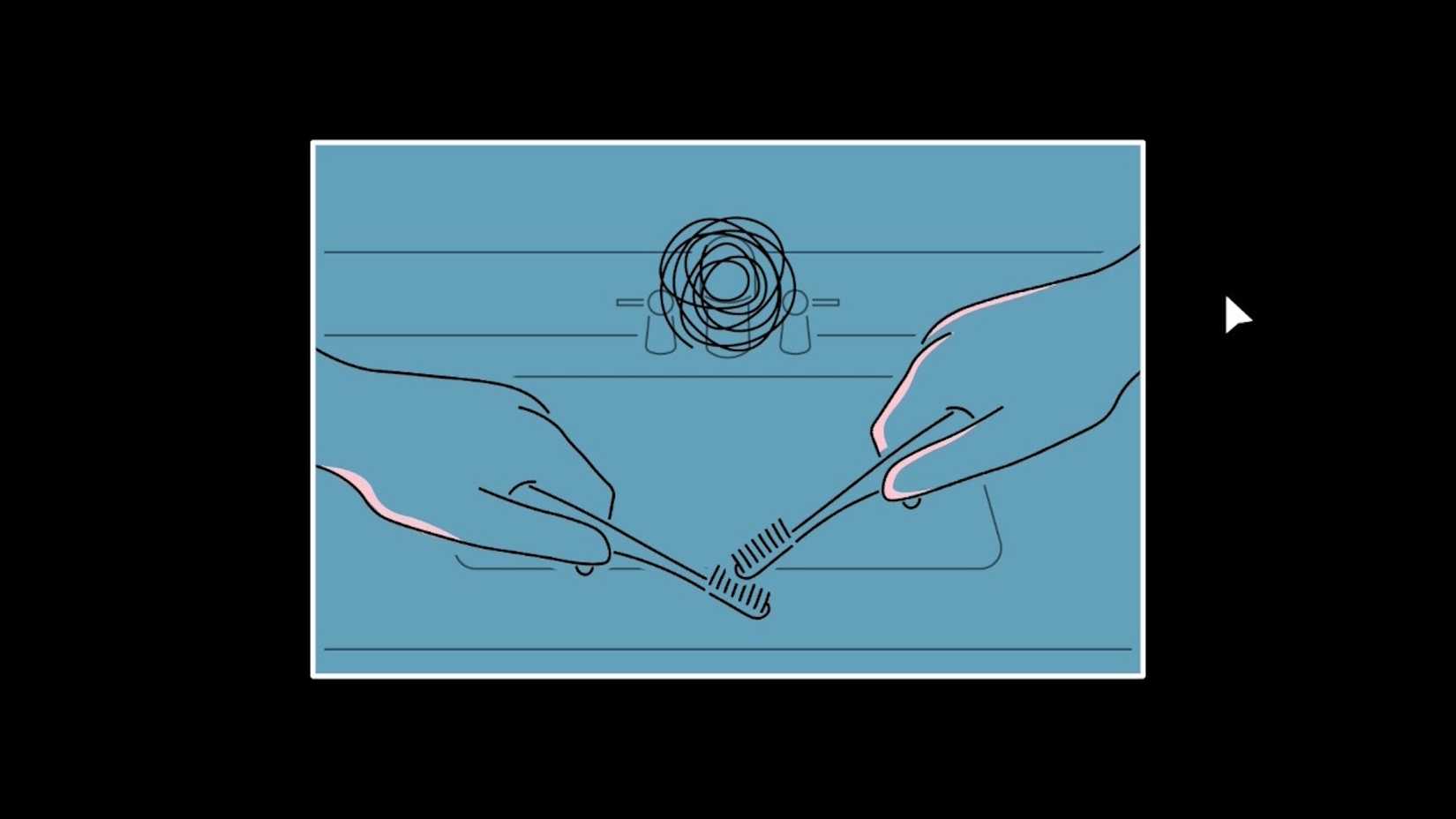 Sofia brushes her teeth in And Roger