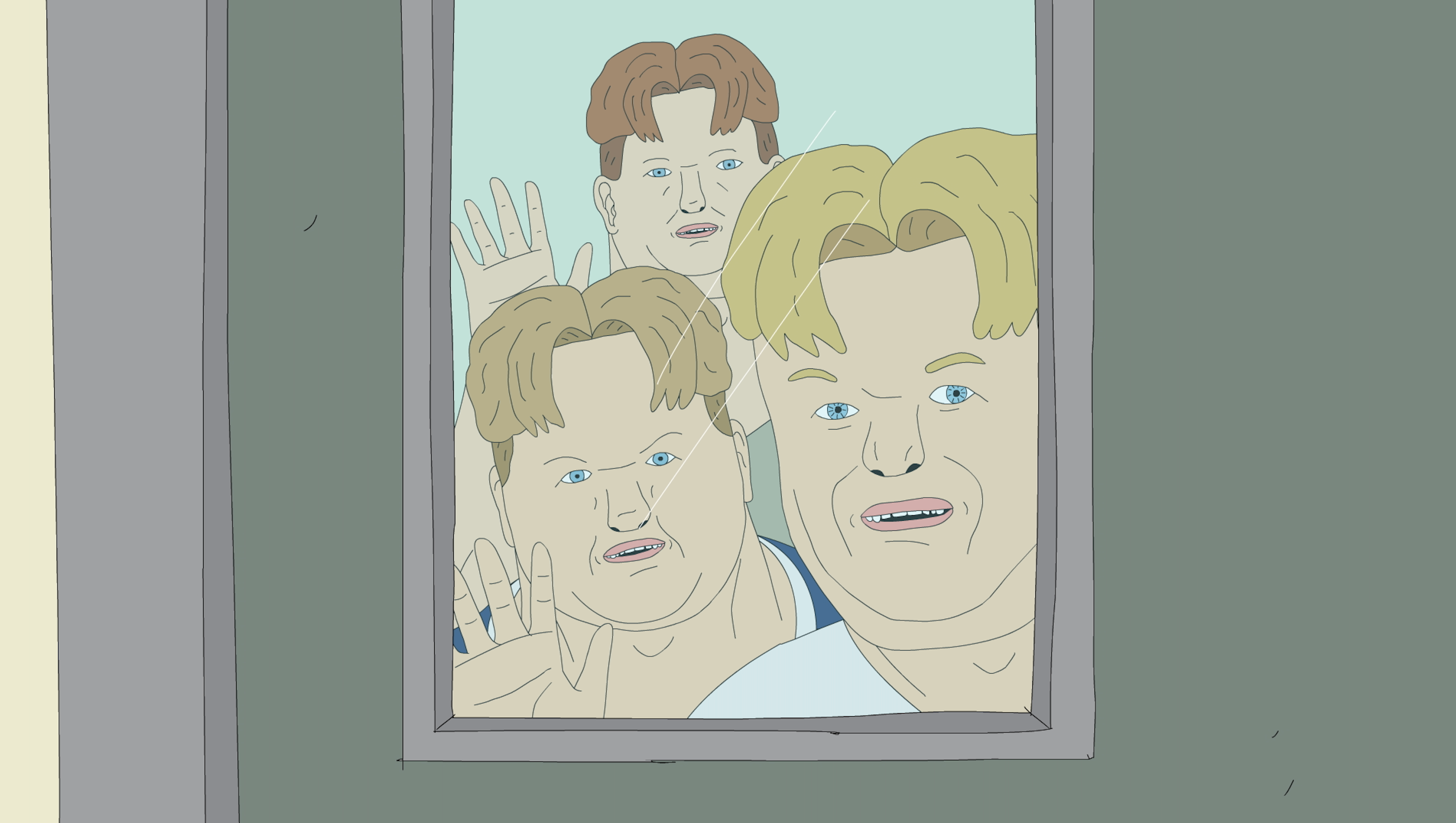 Darker scenes in Haha, You Clowns