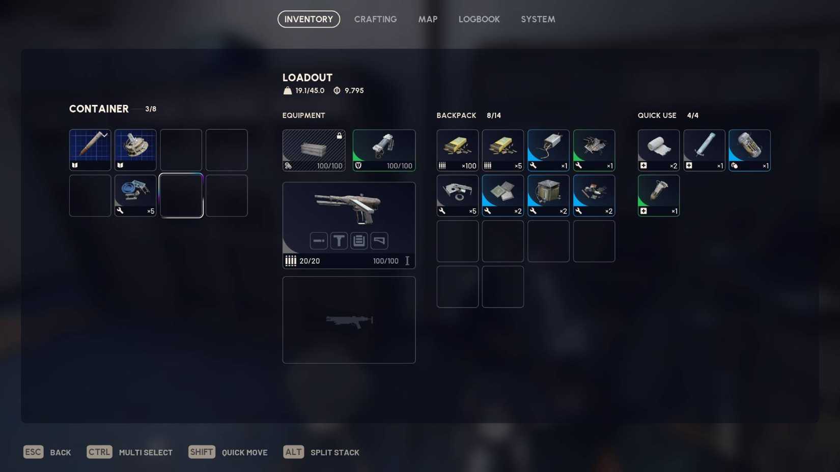 Two blueprints in one container in Arc Raiders.