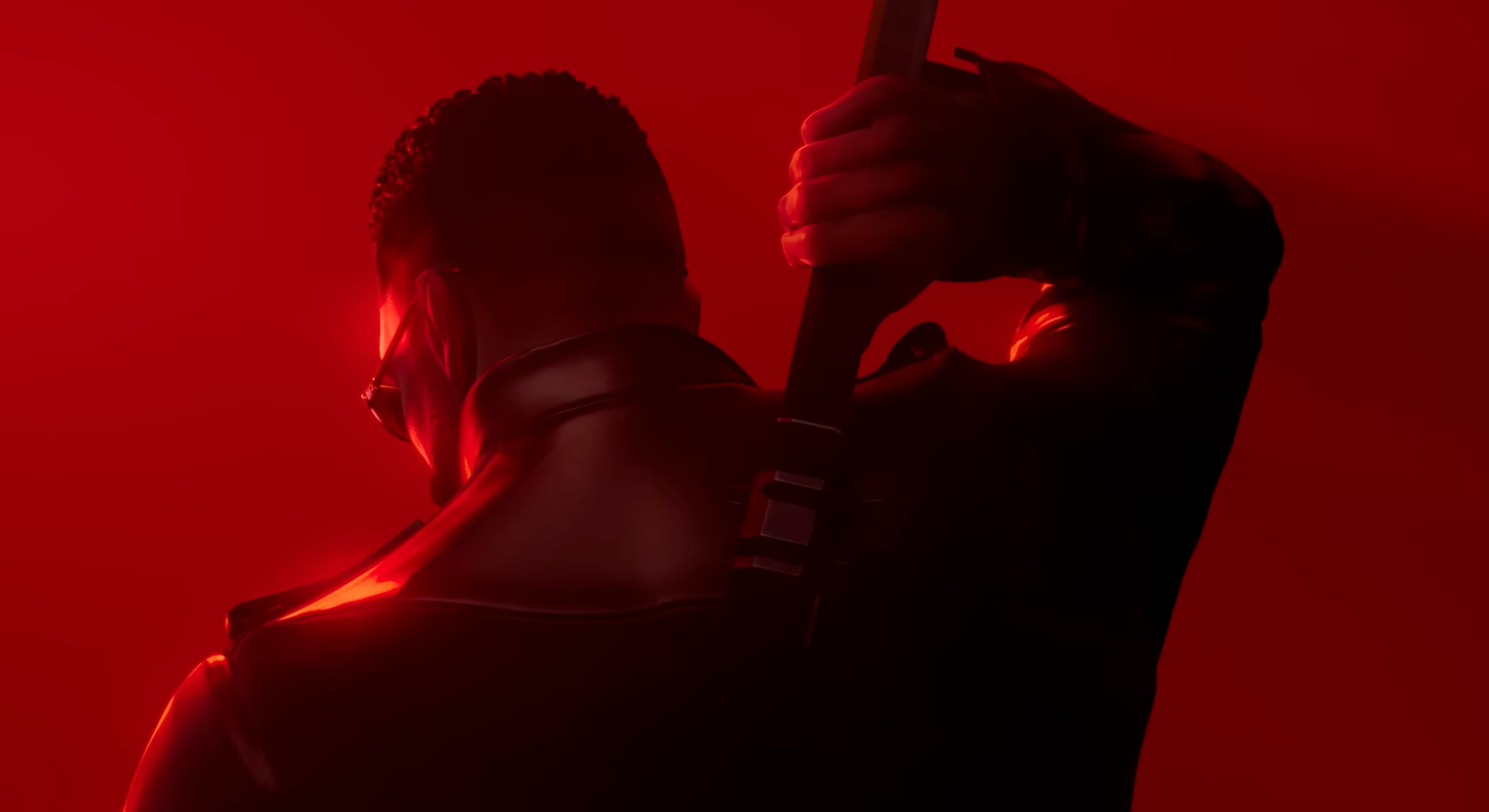 Blade unsheathes a blade in key art for Blade