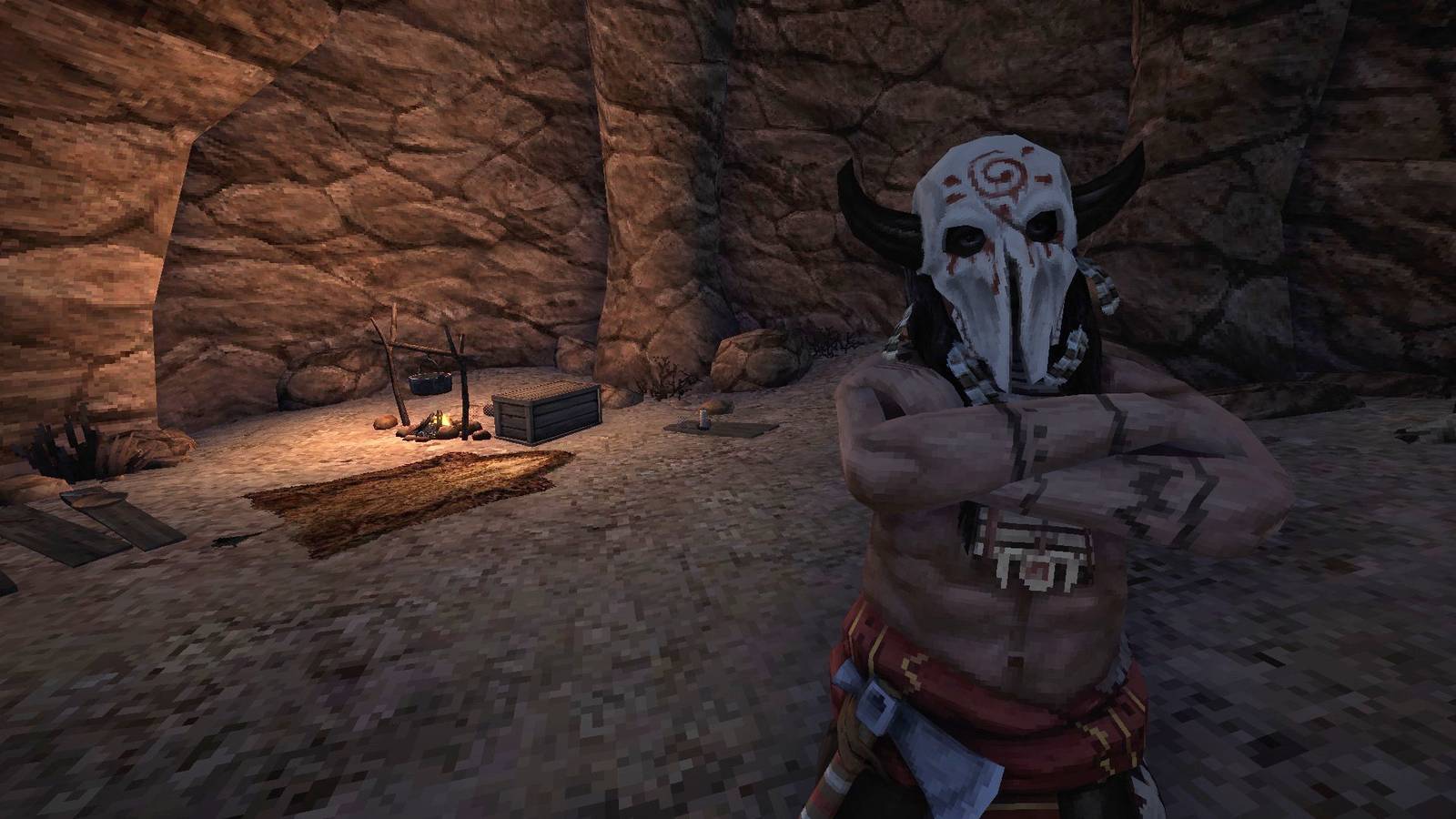 A creature folds its arms in Blood West, one of the free Epic Games Store games