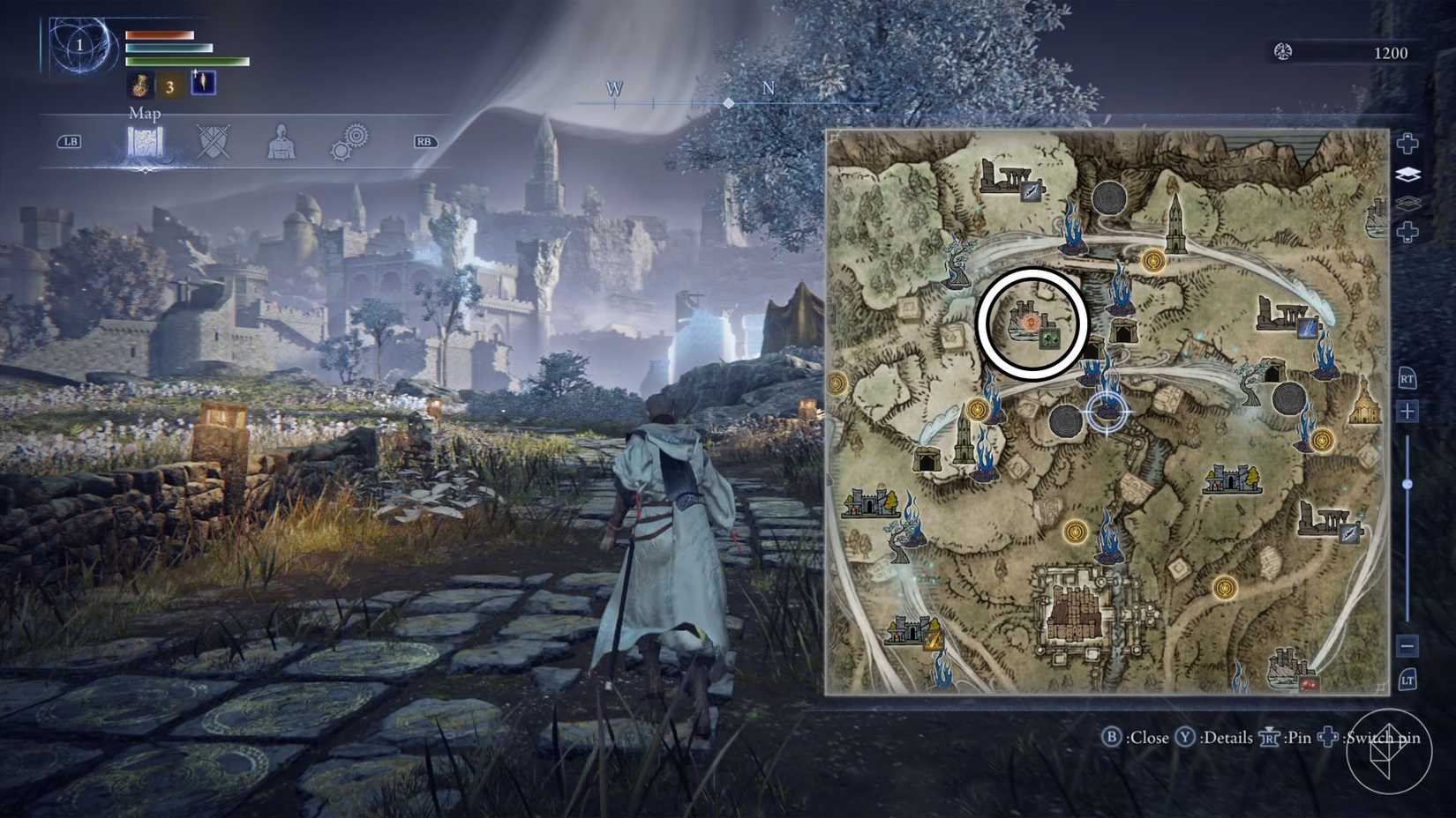 The location of the third chapter of the Scholar's remembrance quest which is marked with a red banner in Elden Ring Nightreign.