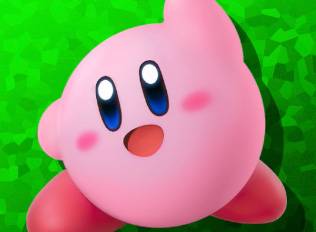 Kirby, the titular pink orb in Kirby Air Riders
