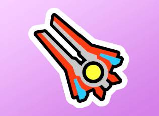 A sticker of the huge cannon