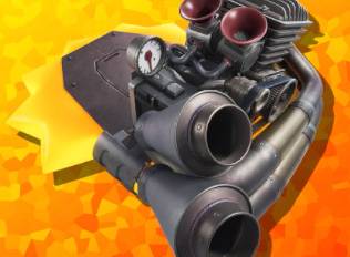 The Bulk Star, a machine with a large engine in Kirby Air Riders