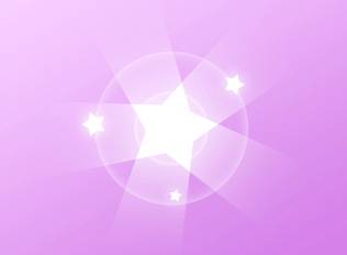 A sticker of a shining star