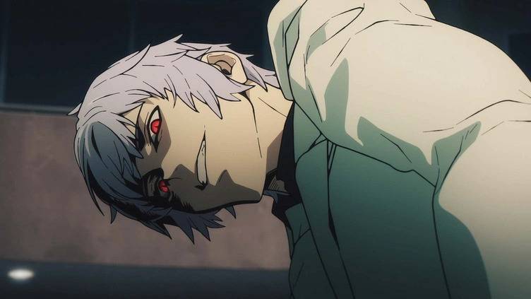 A man with Mystic Eyes in the Fate/Strange fake anime