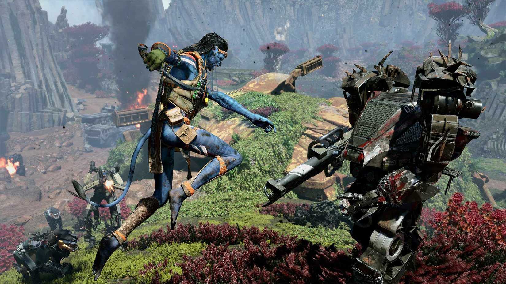So'lek attacking a robot in Frontiers of Pandora