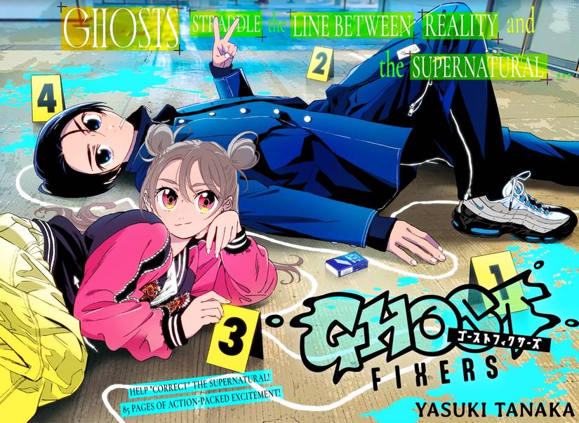 The cover of the third volume of the manga Ghost Fixers