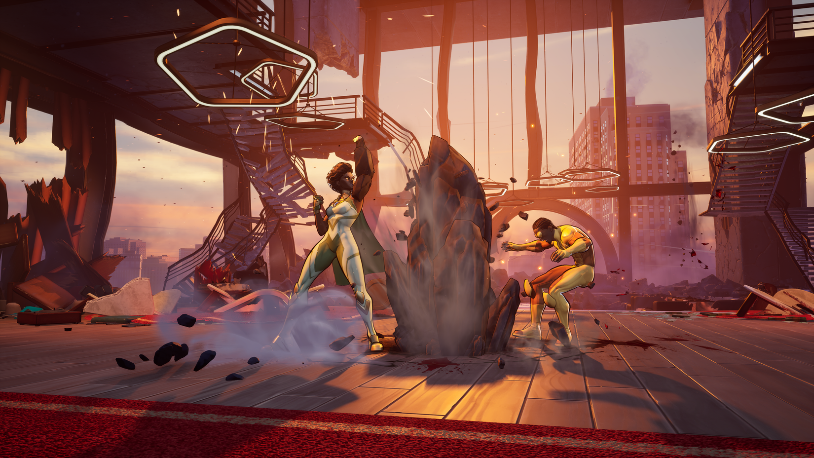 Ella Mental uses an Earth attack in Invincible Vs.