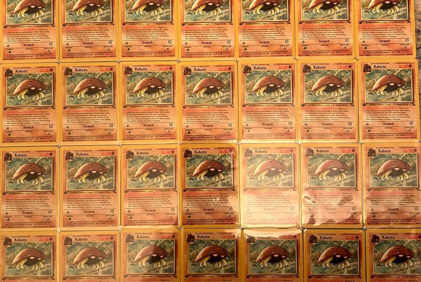Viral Pokémon fan is collecting every first-edition Kabuto card