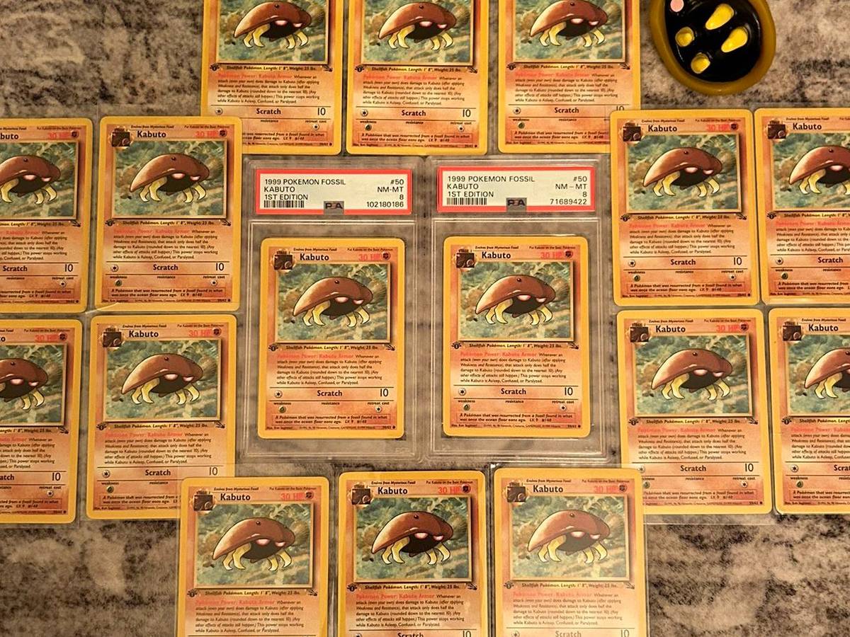 kabuto first edition pokemon card 151 PokeArtica AI Artwork Custom Once during your turn (before you attack) This Pokmon Card Was Worth