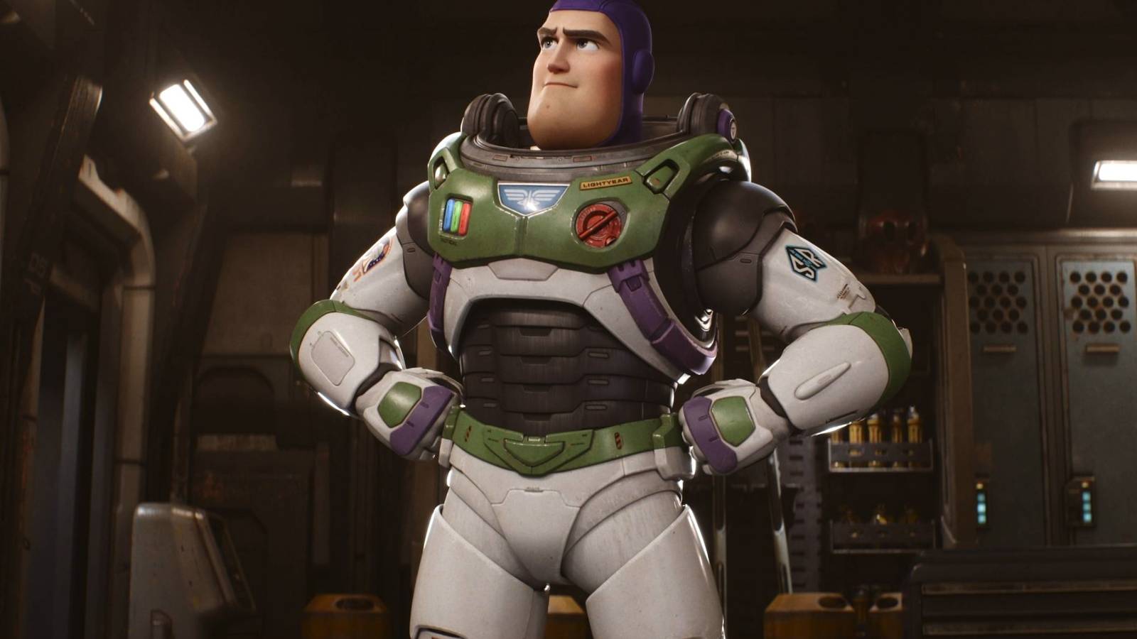 Buzz Lightyear (the real one) poses with hands on hips