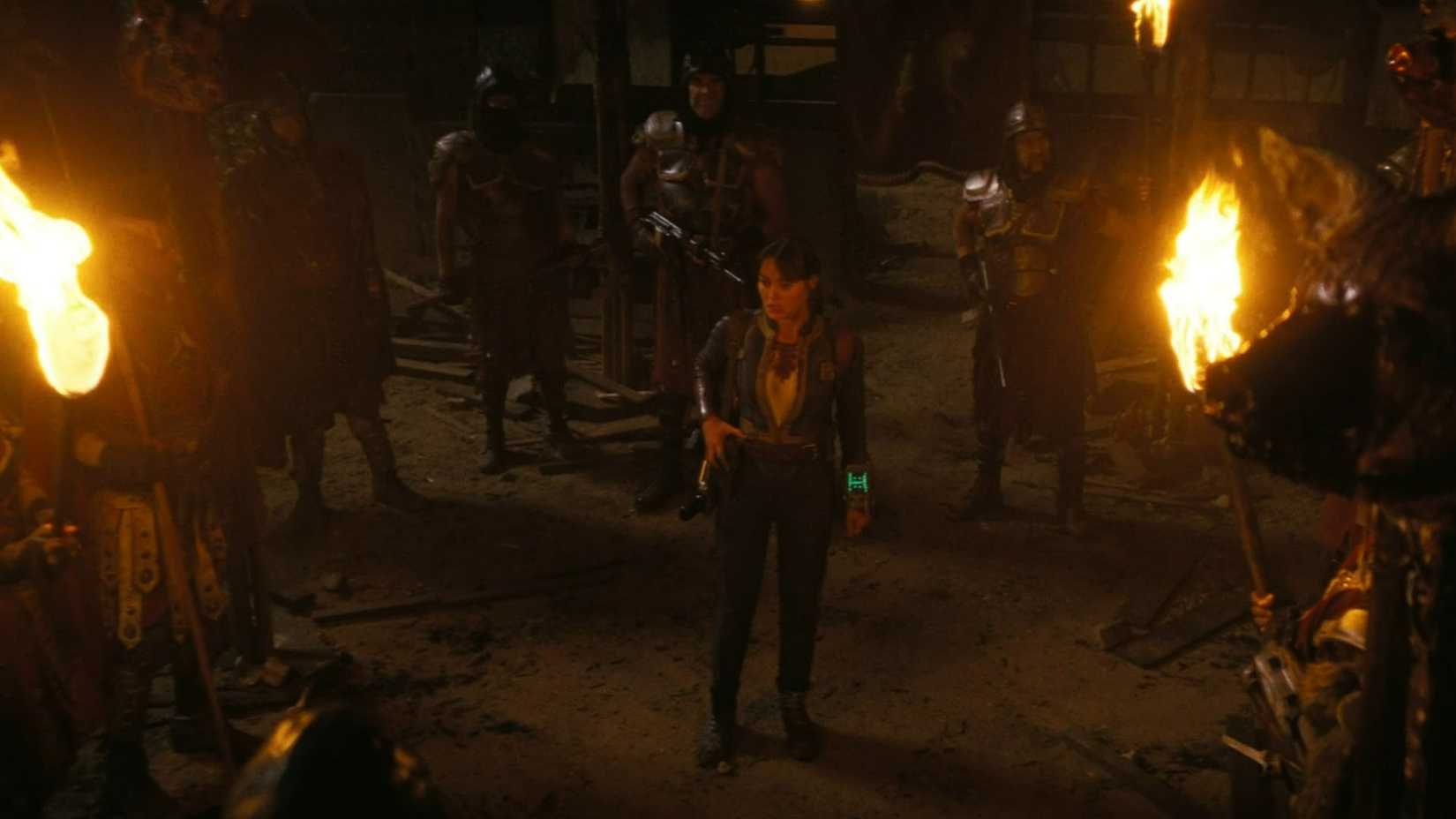 Lucy at a Legion Camp in Fallout season 2 episode 2.