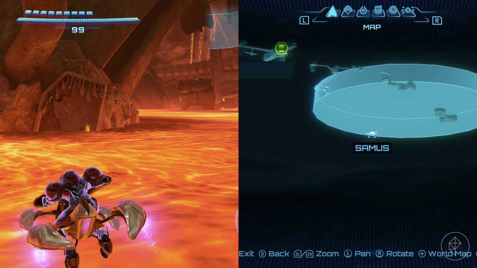 The volcano heart missile expansion in Metroid Prime 4
