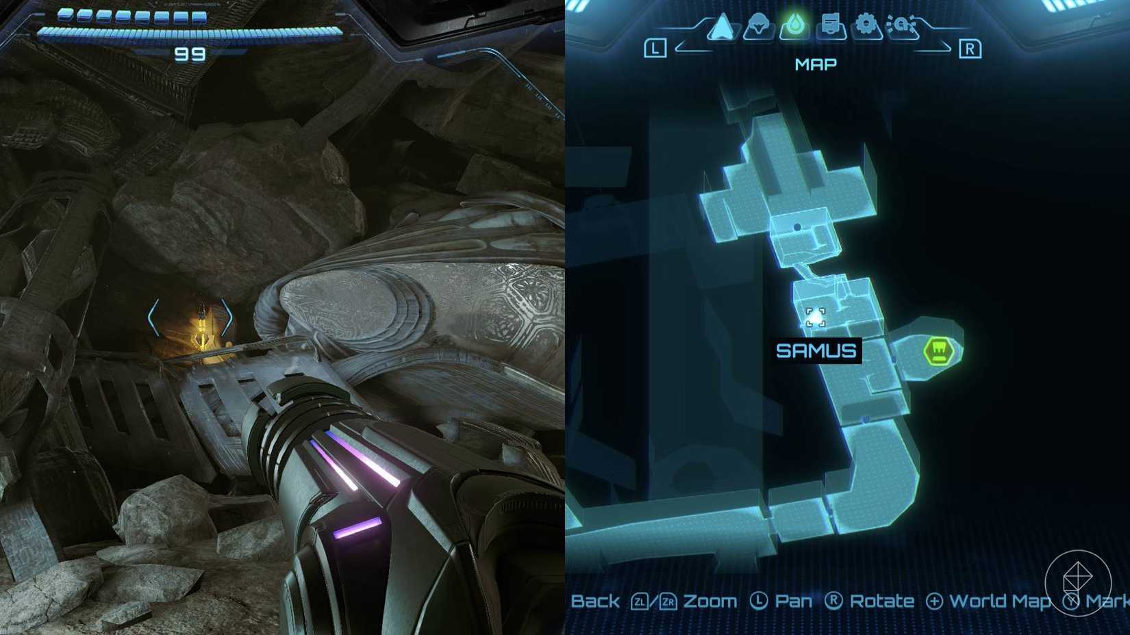 Transit tunnel B's expansion in Metroid Prime 4