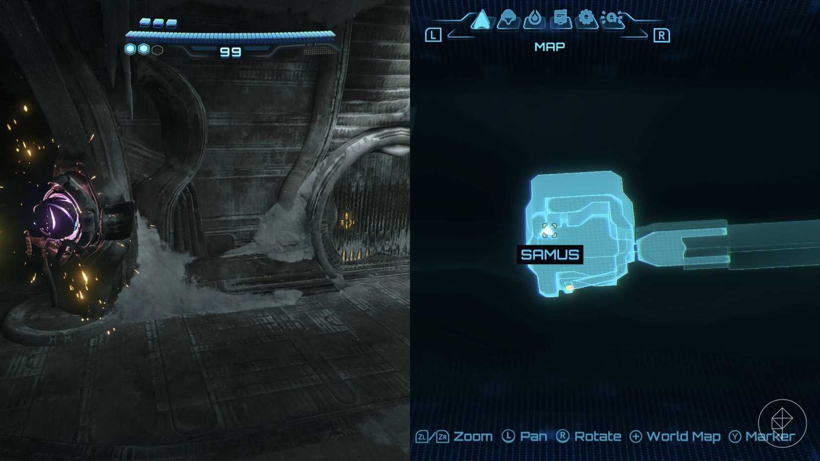 The loading crane expansion in Metroid Prime 4