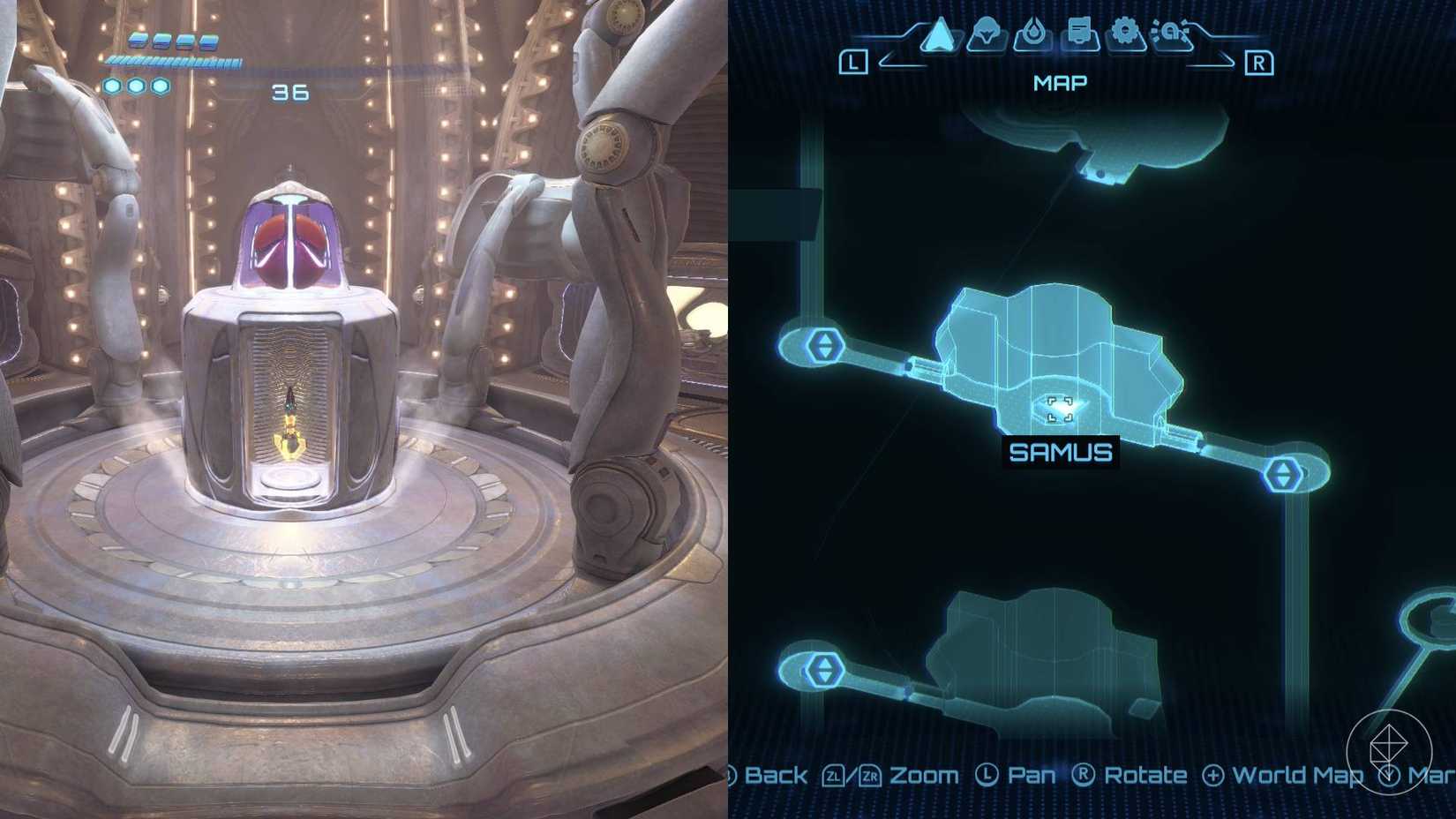 The processing room expansion in Metroid Prime 4