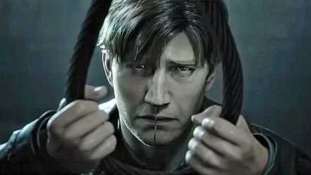 James Sunderland from Silent Hill 2, holding a noose