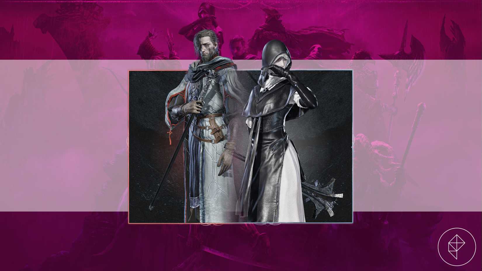 A montage showing the Undertaker and the Scholar characters from Elden Ring Nightreign The Forsaken Hollow DLC