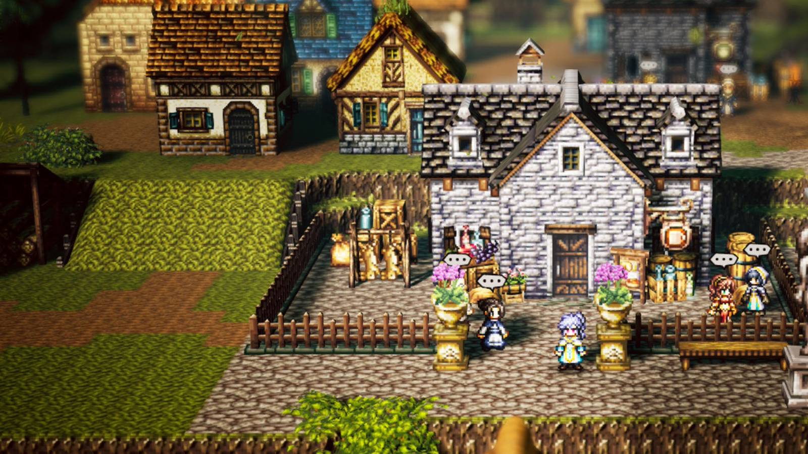 Where to find town upgrades in Octopath Traveler 0