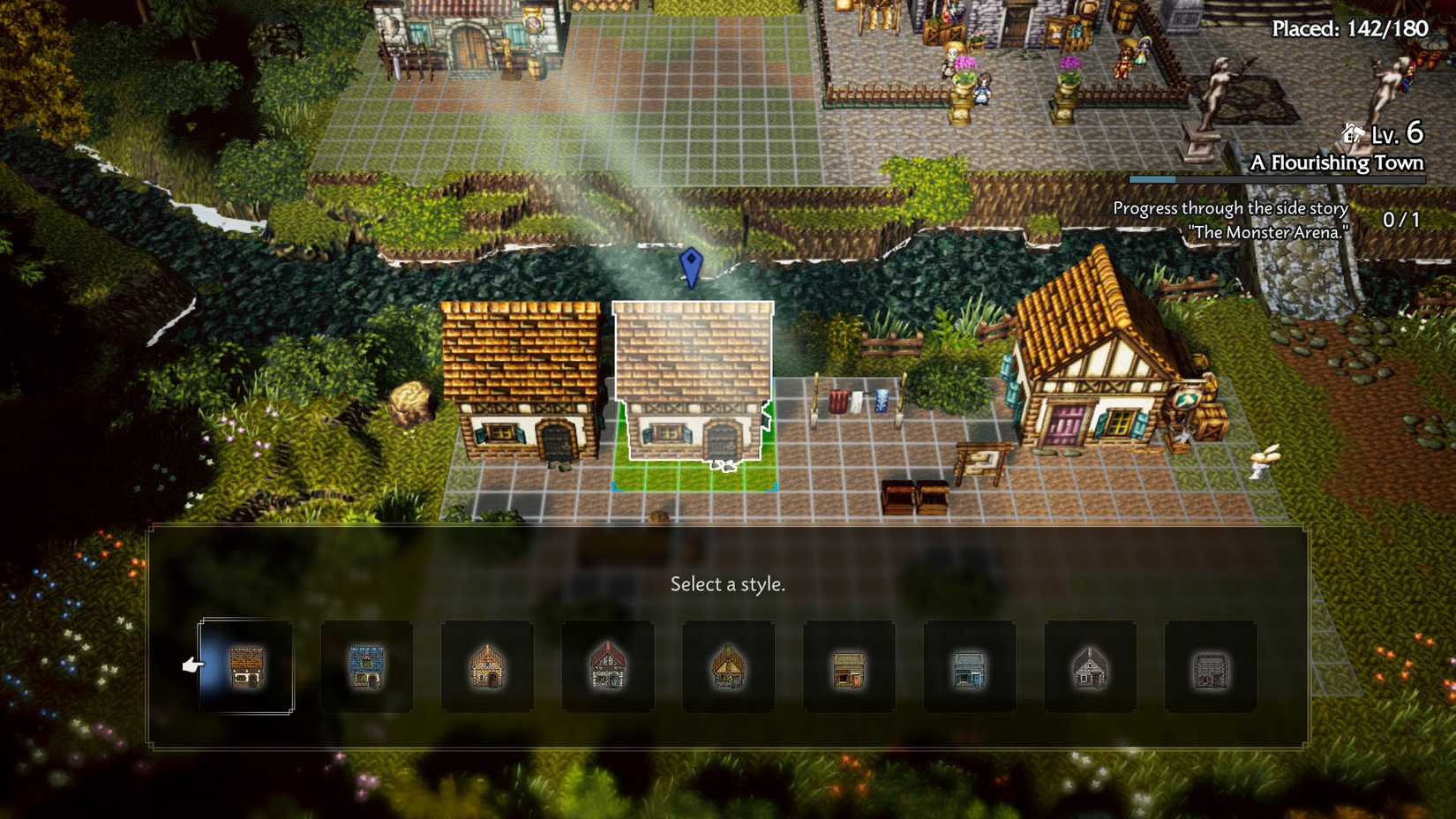 Where to find town upgrades in Octopath Traveler 0