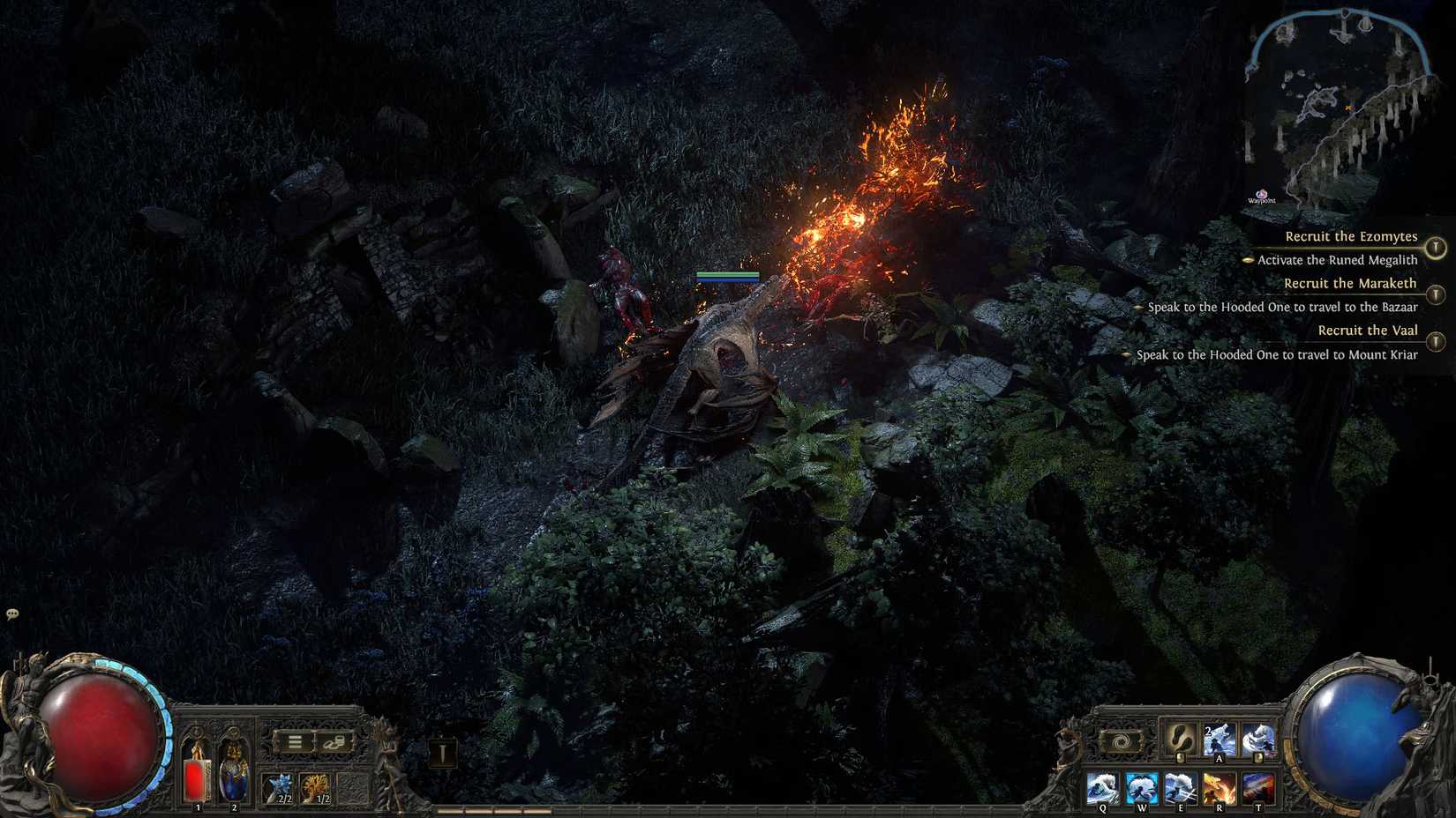 A Path of Exile 2 screenshot showing the Wyvern form