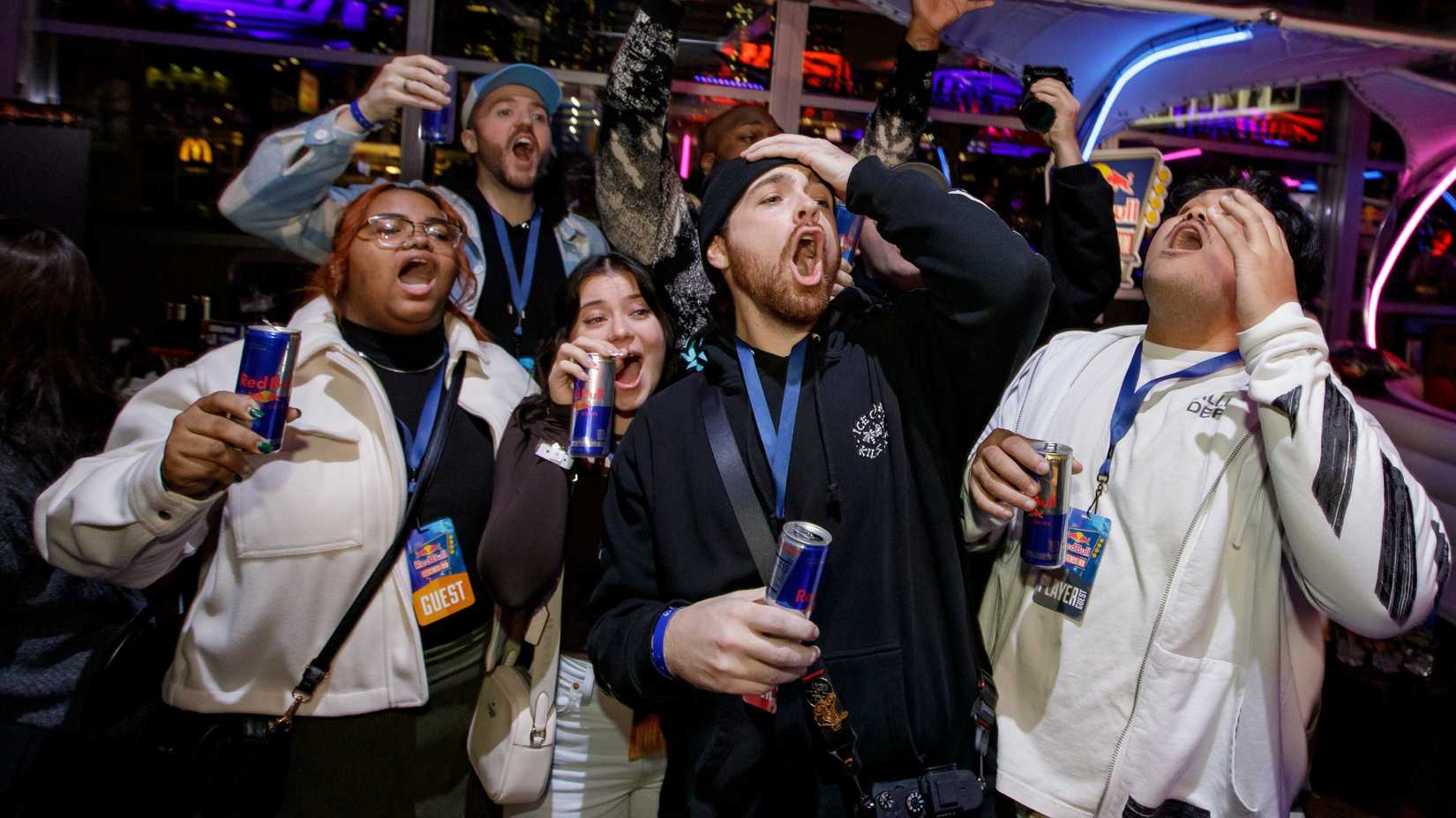 Fans react to gameplay during the tourney.