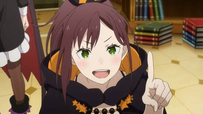 A somber still from Re:Zero