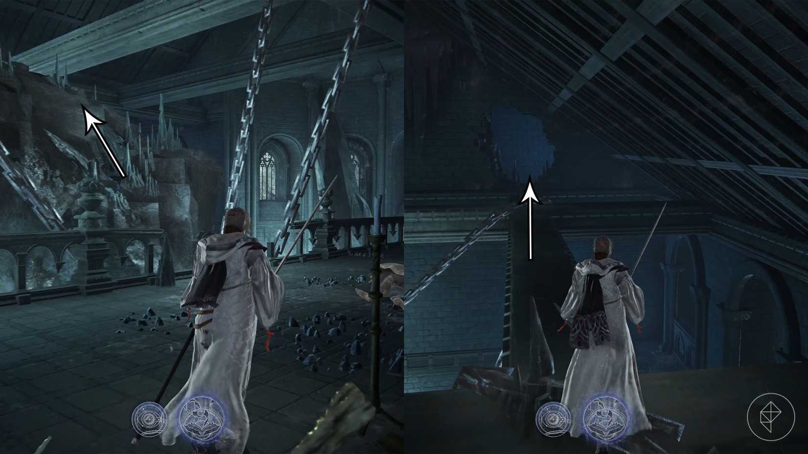 The path to the locked door during the Scholar's remembrance quest in Elden Ring Nightreign.