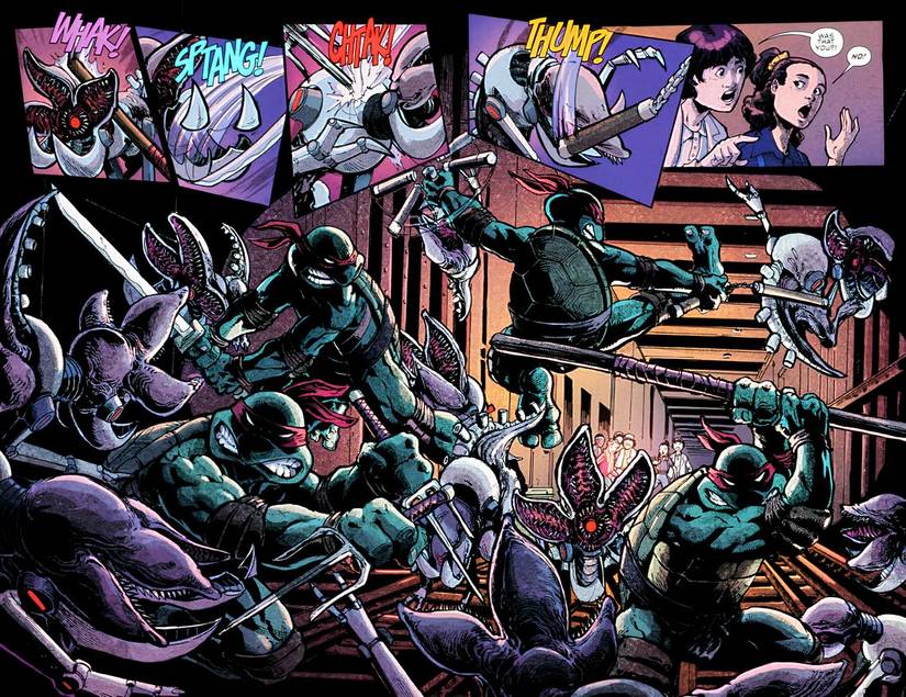 TMNT x Stranger Things Spead - demodogs