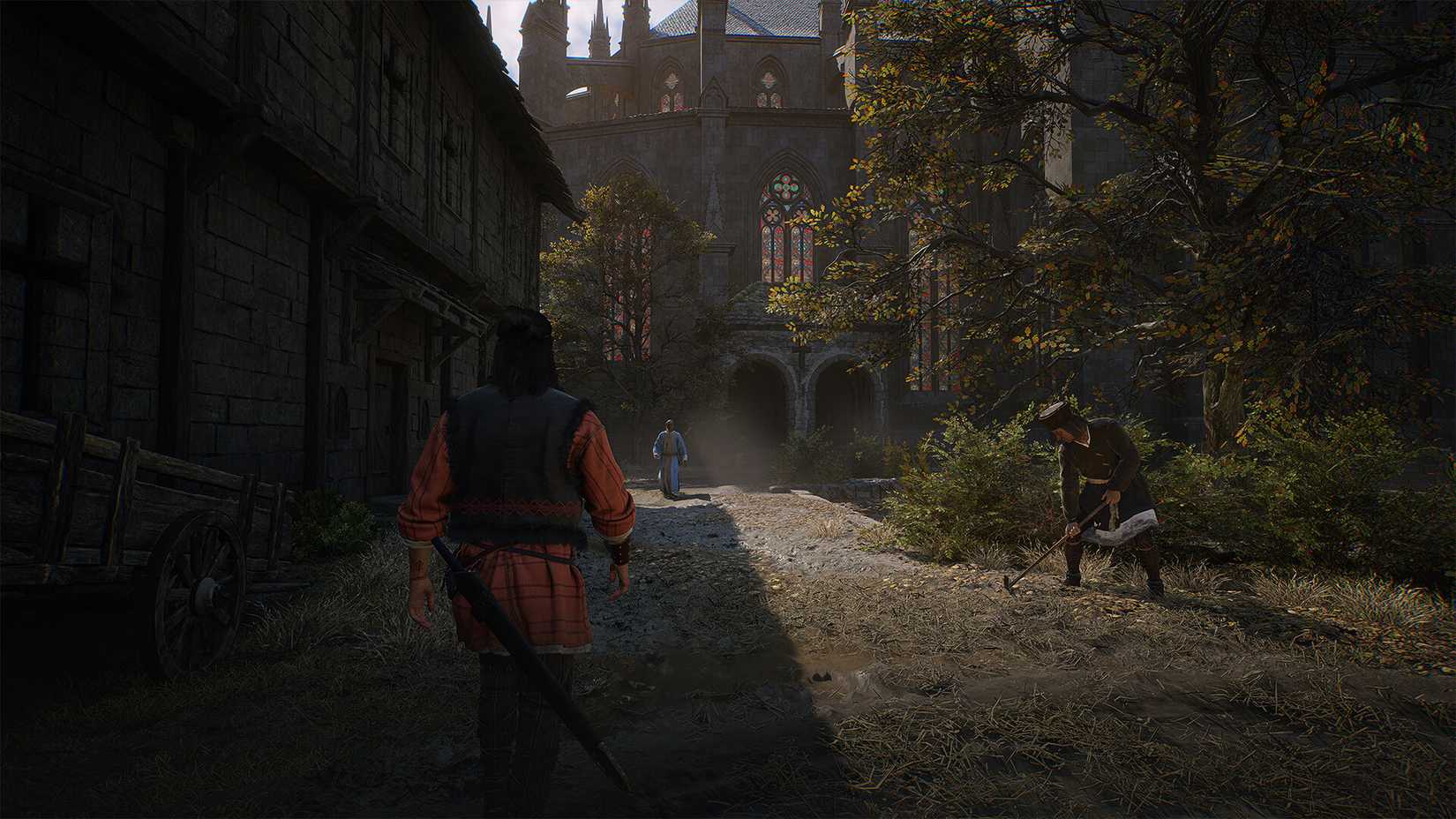 Coen walks down a street in Blood of Dawnwalker