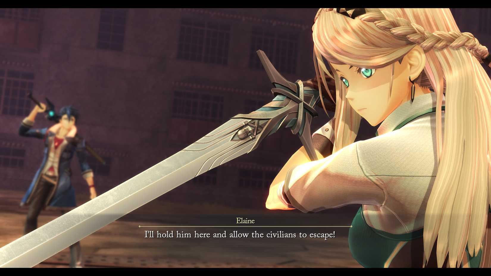 A blonde woman wields a sword in The Legend of Heroes: Trails through Daybreak