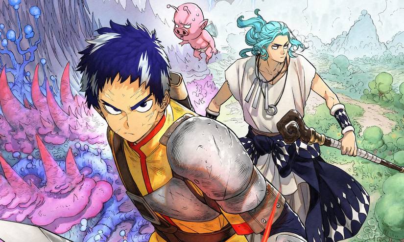 A detail of the cover of volume one of the manga Versus