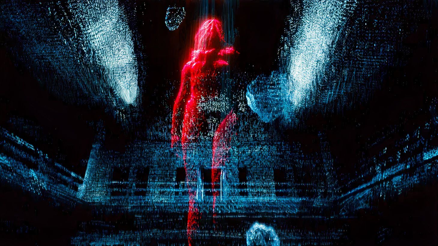 A digital entity inside the Net from Cyberpunk 2077