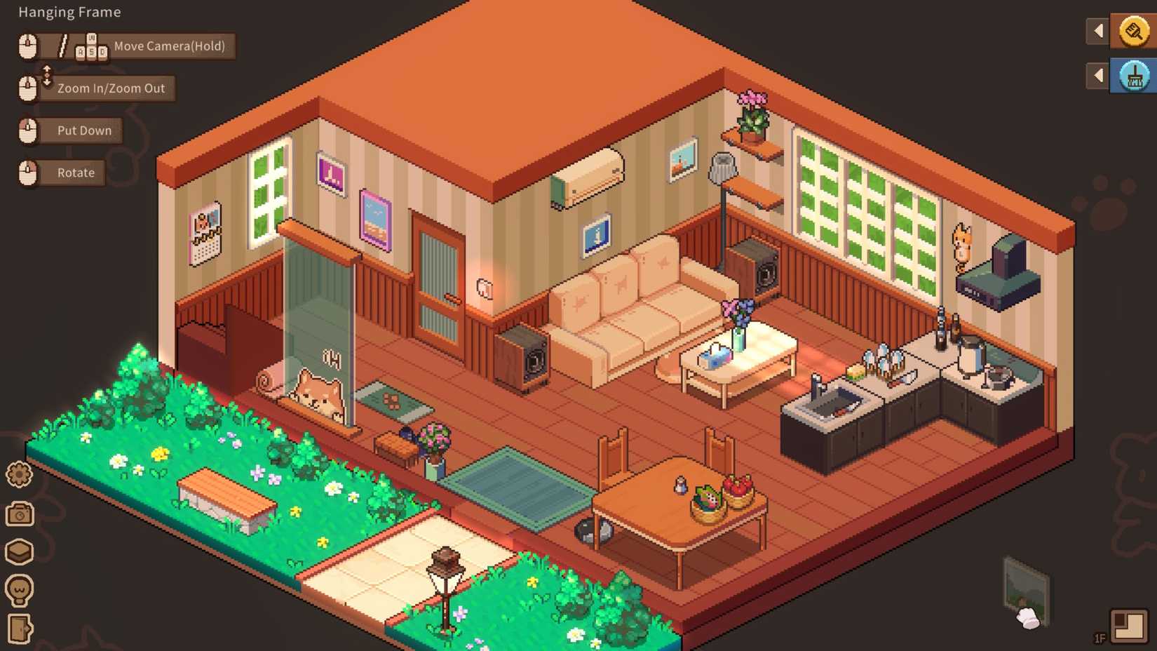 A decorated living room in Whisper of the House