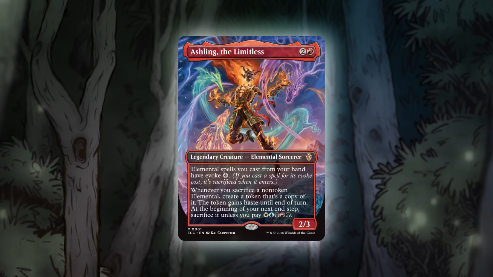 MTG's new Lorwyn Eclipsed Commander Ashling, the Limitless to get errata MTG's new Lorwyn Eclipsed Commander Ashling, the Limitless to get errata