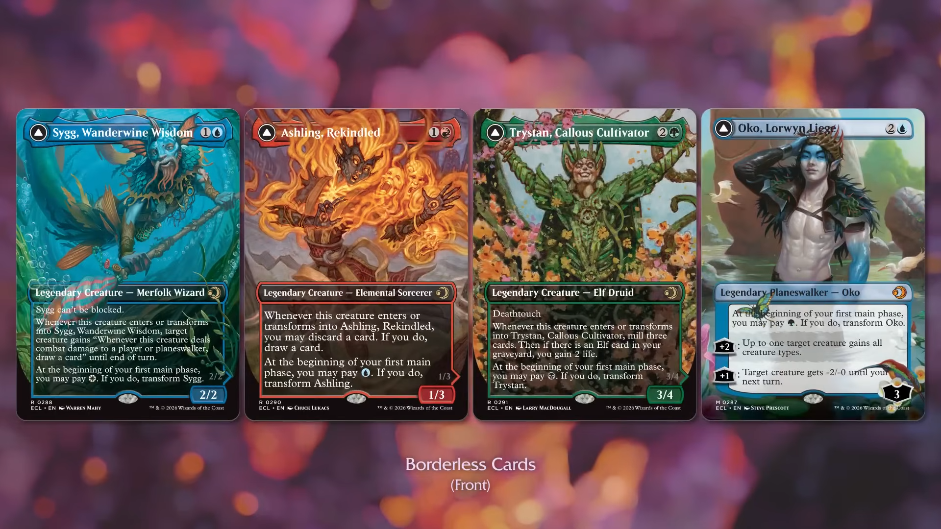 Borderless Card MTG just revealed more than 40 new Lorwyn Eclipsed cards (including a ...