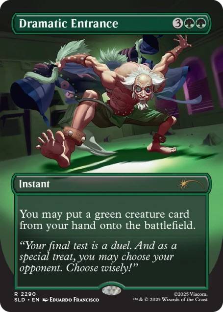 bumi dramatic entrance