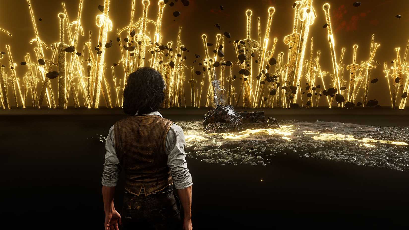 A Clair Obscur screenshot showing the arena where you can fight Simon