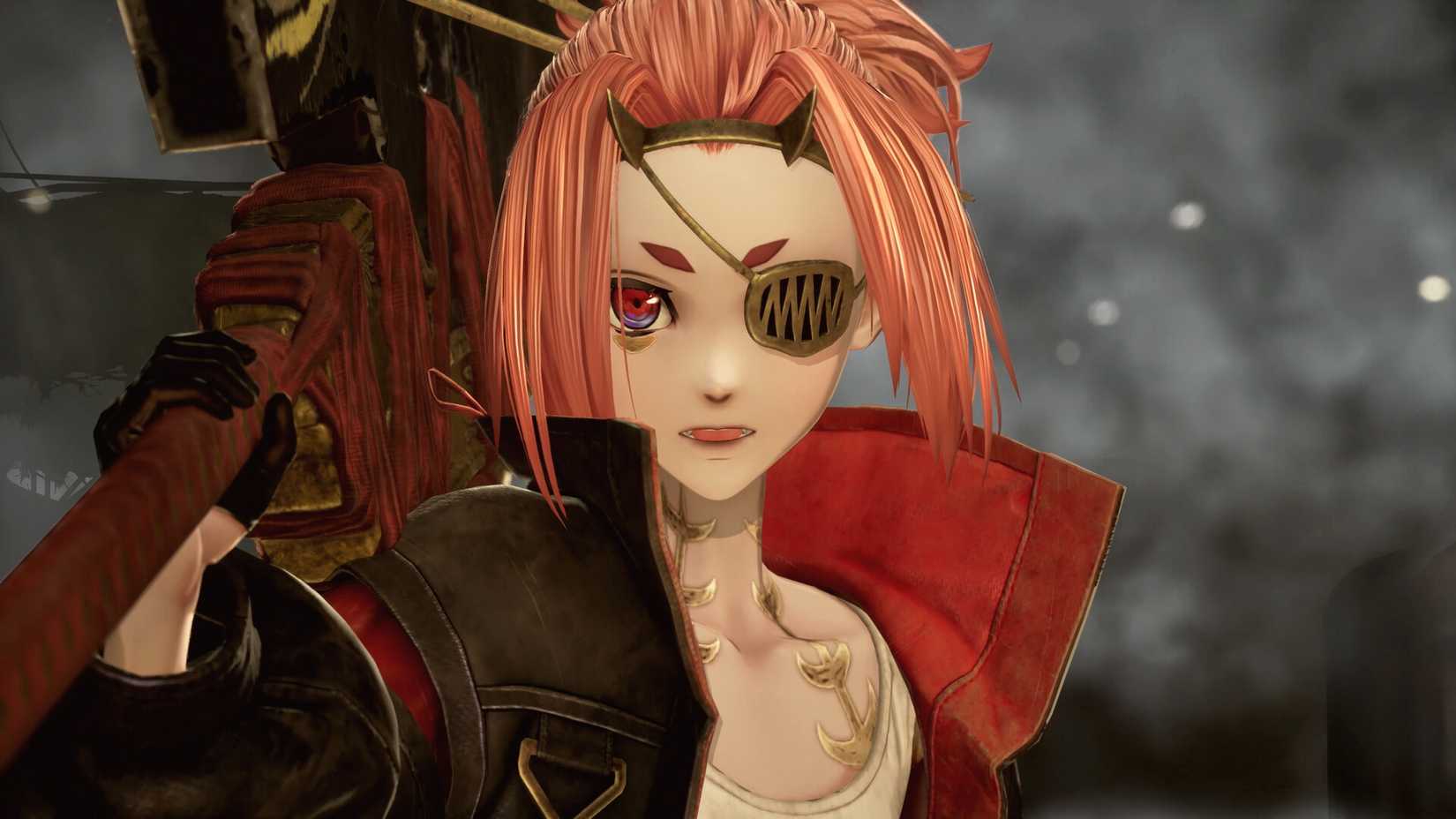 A character with an eyepatch appears in Code Vein 2.