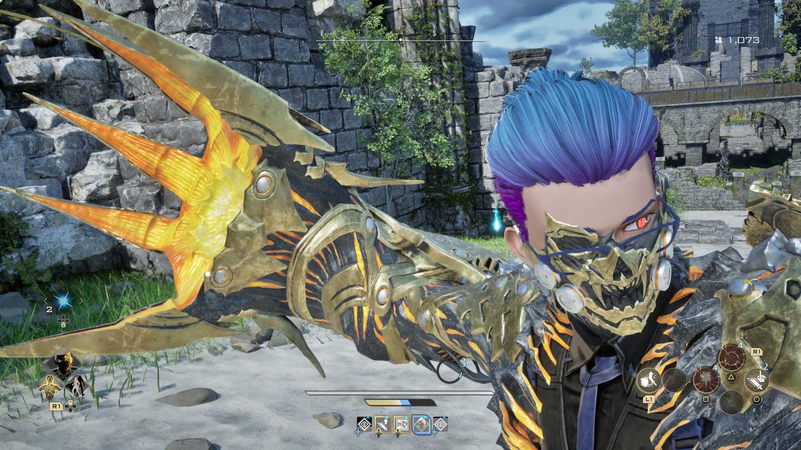 A player character using a Jail attack in Code Vein 2