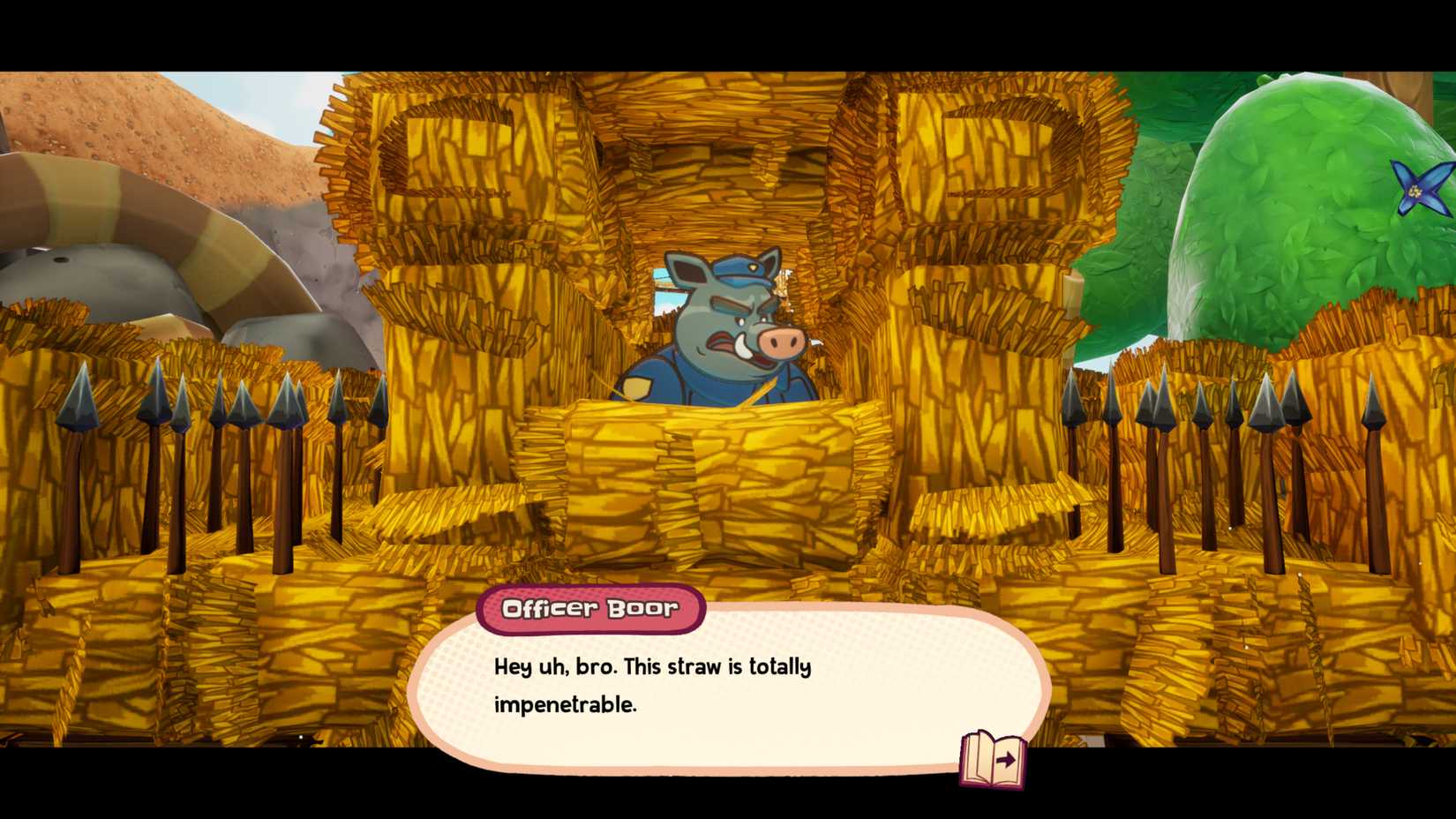 One of the Three Little Pigs in Escape From Ever After.