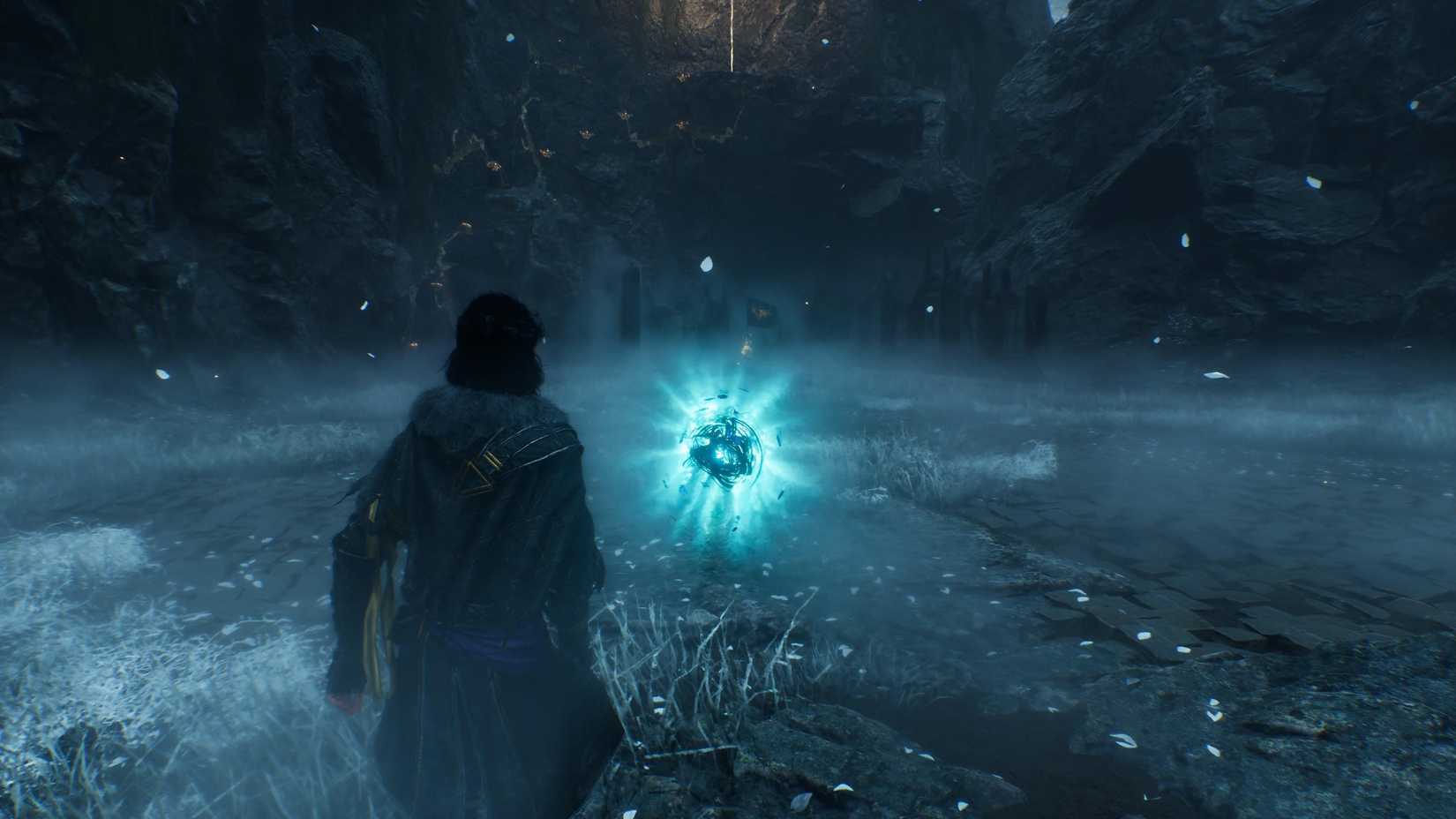 Verso standing in front of the Portier White Nevron in Expedition 33