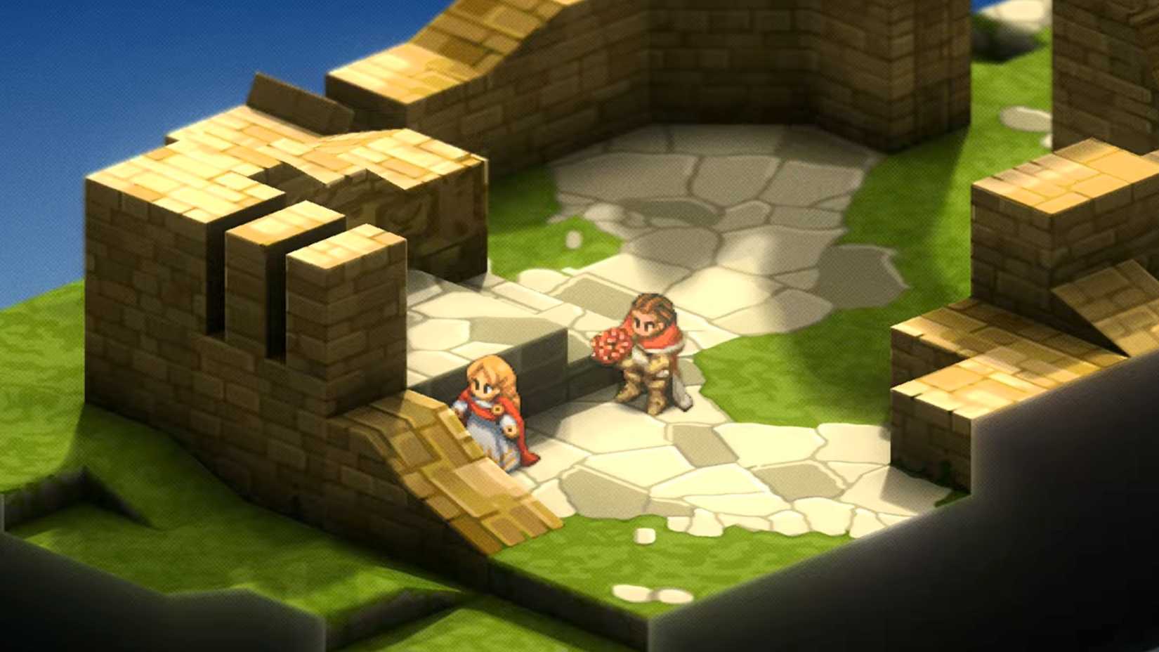 Delita approaching his wife with some flowers