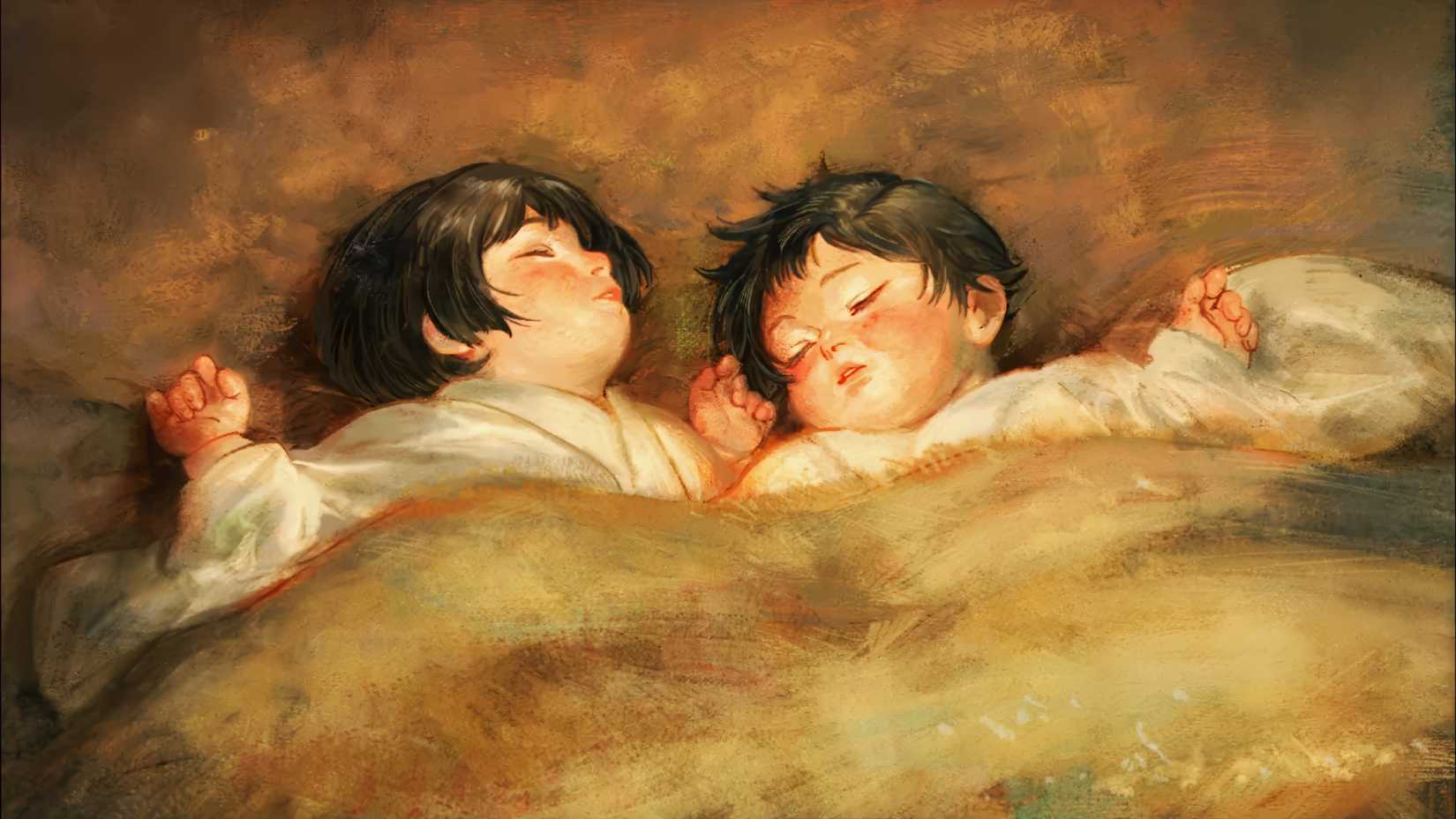 Mai and Maki Zenin during their childhood in the season 3 opening of Jujutsu Kaisen