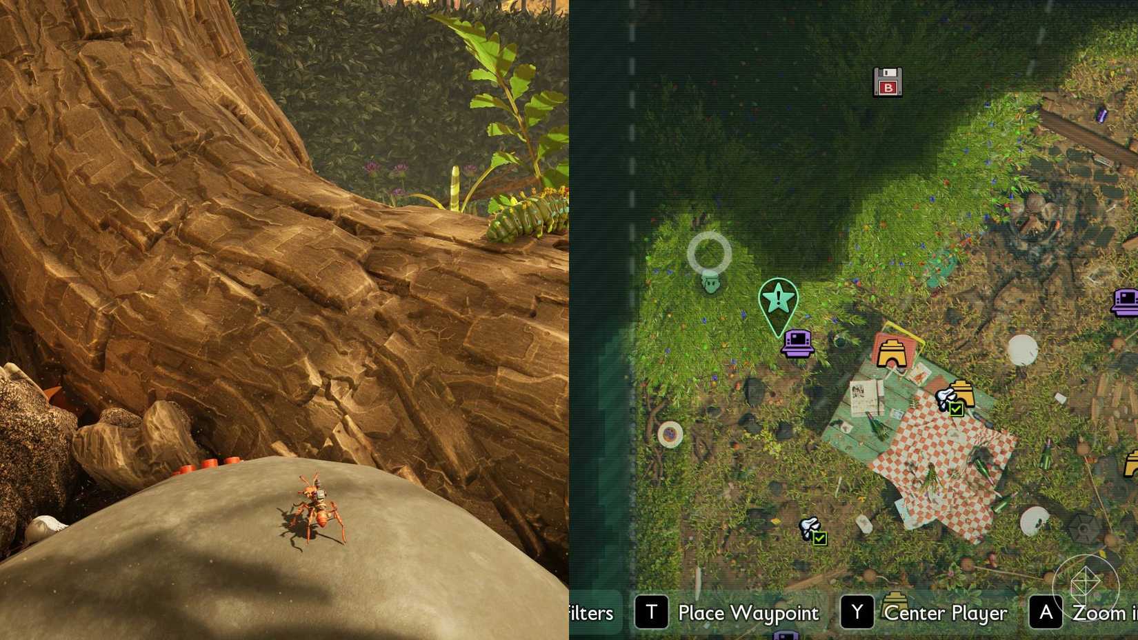The pine tree gunpowder locations in Grounded 2