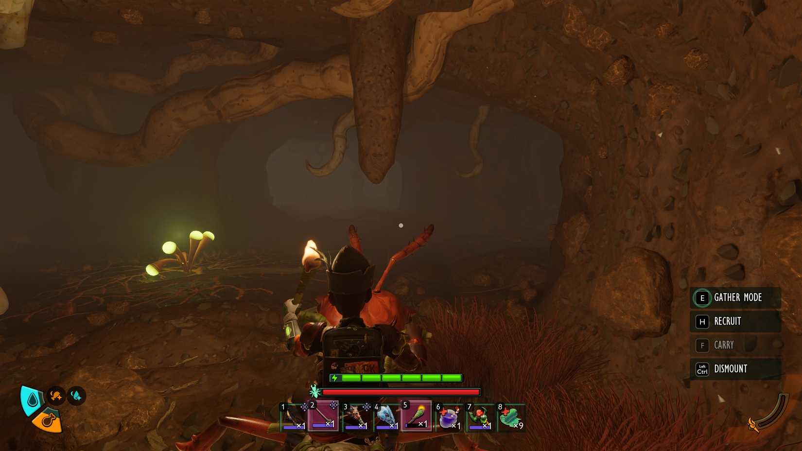 The first fork in the War Torn Anthill in Grounded 2