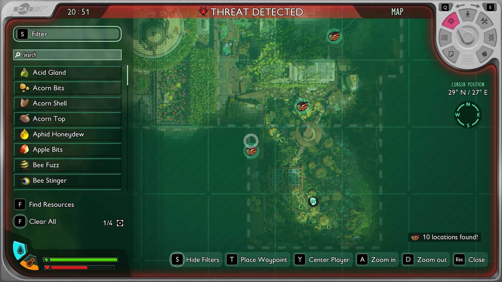 Potato bug locations in Grounded 2's pumpkin patch