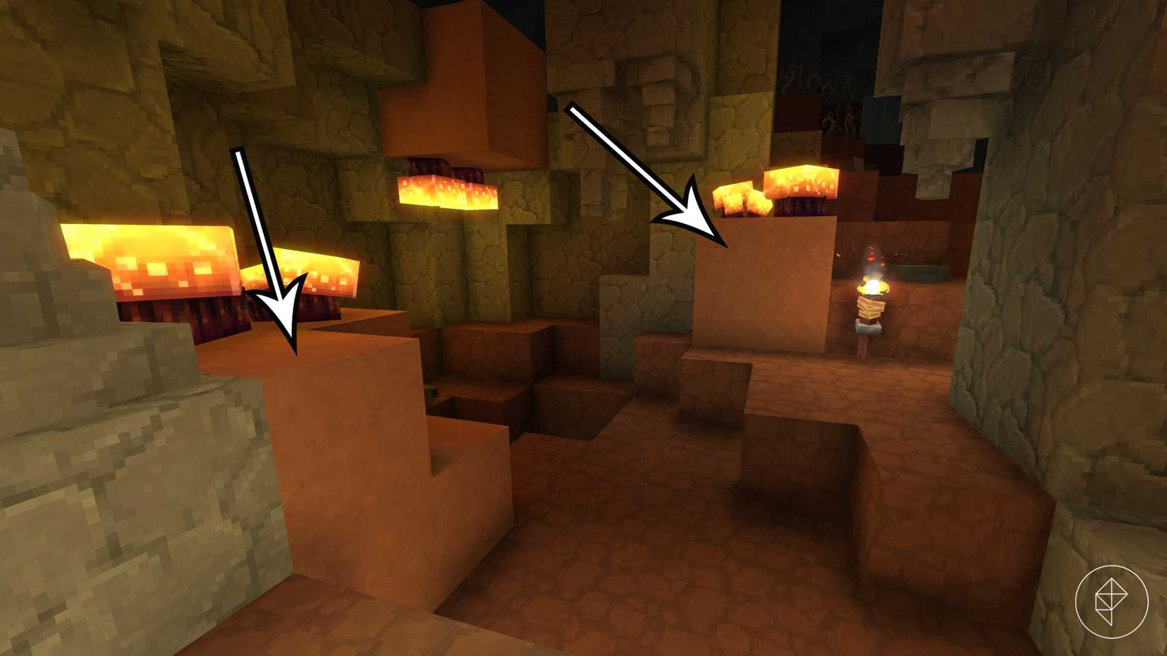 A natural clay deposit in a Hytale cave.